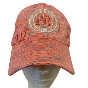 Robin Ruth‎ Puerto Rico Hat Pink Gray Space Dye Embroidered Baseball Cap Womens
